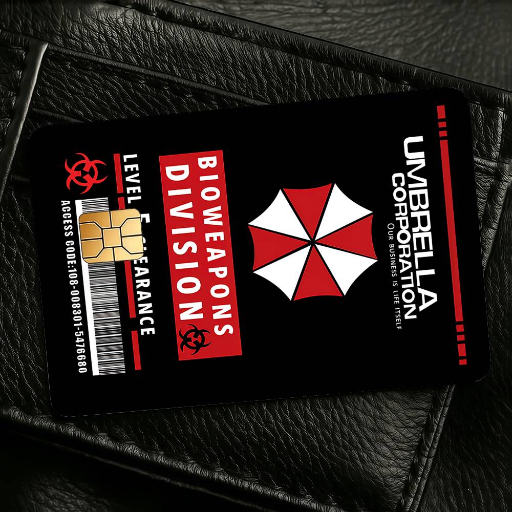 Board Game Resident Evil - Game R-ResidentS E-EvilS UmbrellaS Kreditkarten-Skin-Aufkleber 4er-Set
