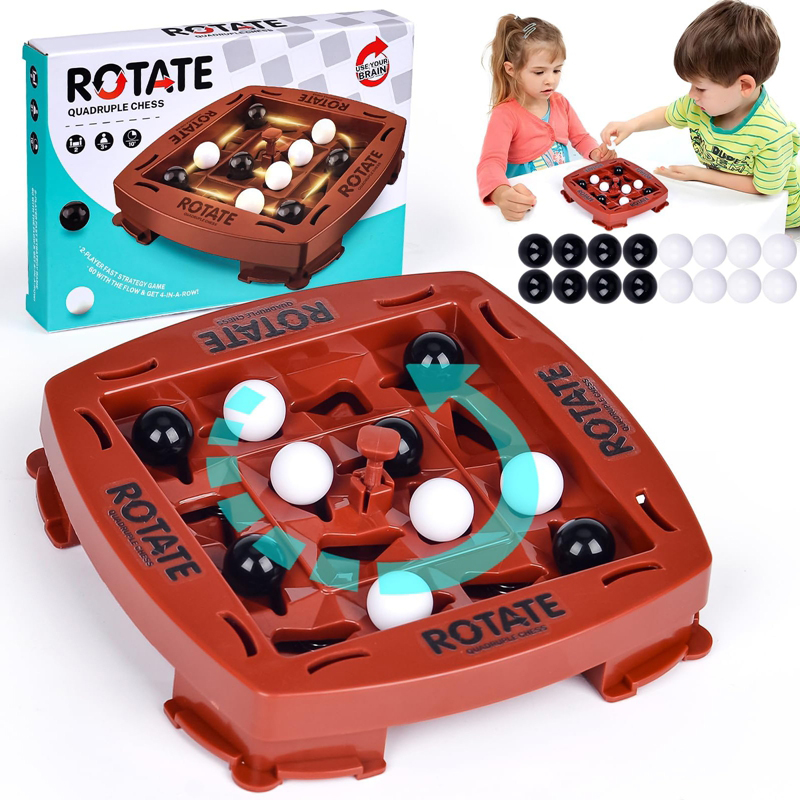 Board Game Yahtzee - Logik-Schach-Track-Spiel, Lernspielzeug, Track-Schachspiel, vier in einer