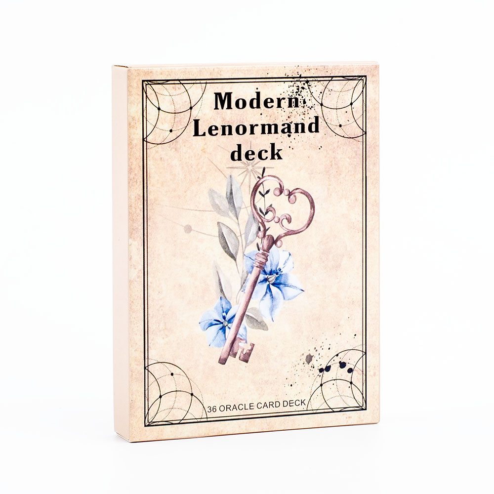 Board Game Illustration - Modernes Lenormand-Deck-Brettspiel, englische Version, 36 Kartendeck,