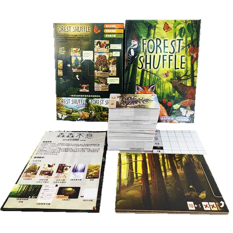 Board Game Wingspan - Endless Forest SHUFFLE, Multiplayer-Kartenspiel, Freizeit- und