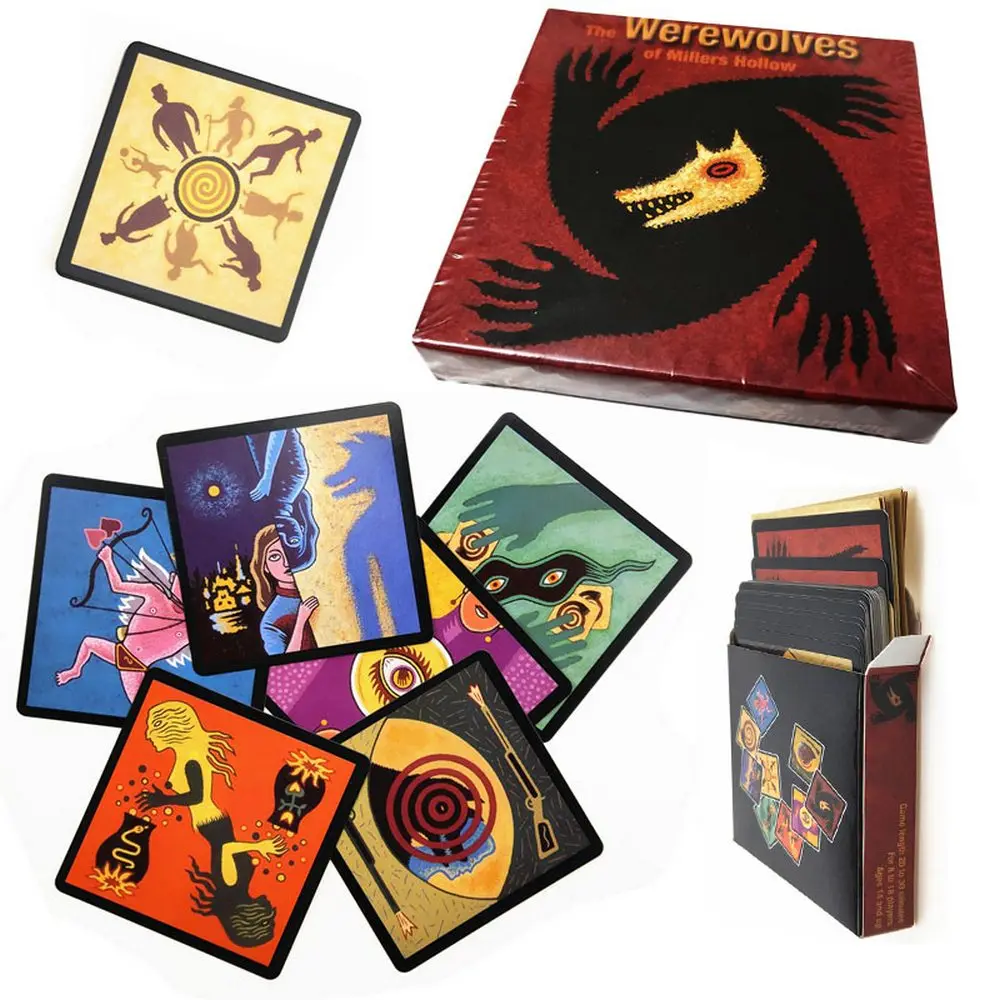 Board Game Werewolf - Werwolf-Kartenspiel Brettspiel für 3-10 Spieler Partyunterhaltung