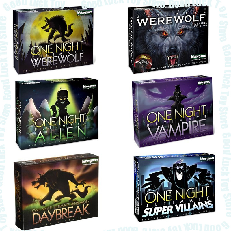 Board Game Werewolf - One Night Ultimate Werewolf Alien-Brettspiel Englisch:
