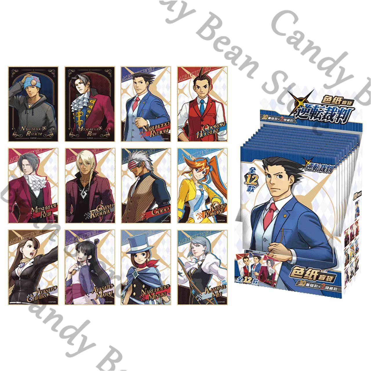 Board Game Illustration - Original Anime Ace Attorney Miles Edgeworth