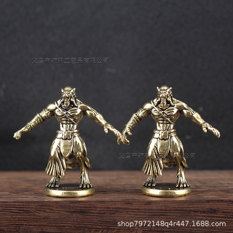 Board Game Werewolf - Messing Werwolf Miniatur Ornament Zubehör Spielzeug