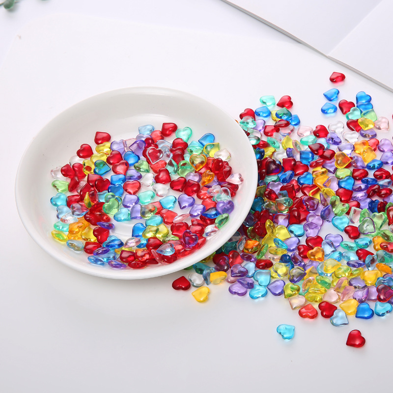 100PCS 10*4mm Herz Form Acryl  – Board Game Illustration Bewertung und Preis