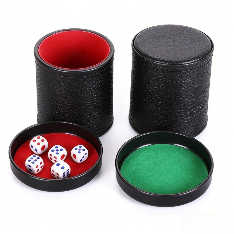 Orange-Grün-Roter Leder-Würfel – Board Game Yahtzee Bewertung und Preis