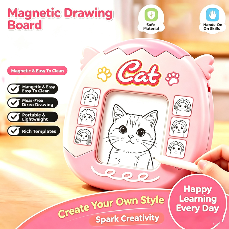 Kreatives Katzen-Magnetperlen- – Board Game Illustration Bewertung und Preis