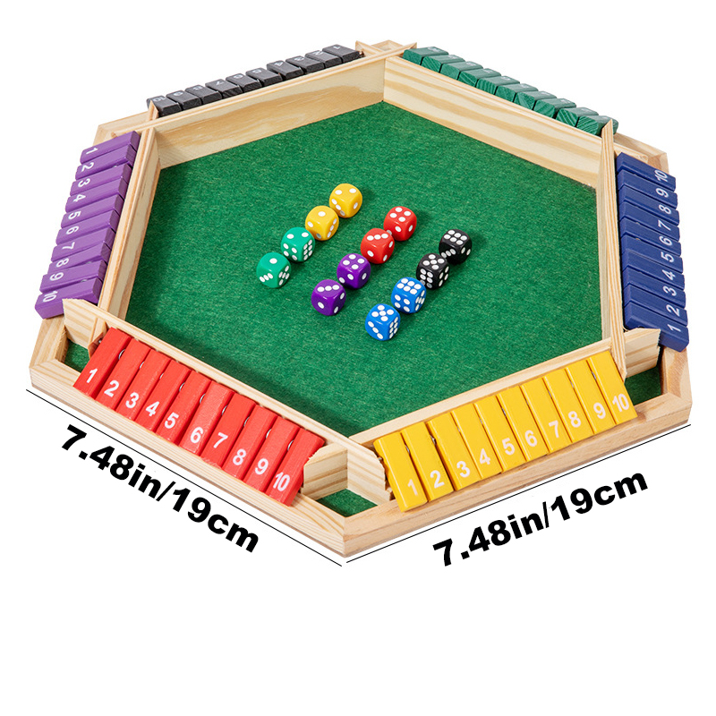 Shut The Box Würfelbrettspiel  – Board Game For 3 Players Bewertung und Preis