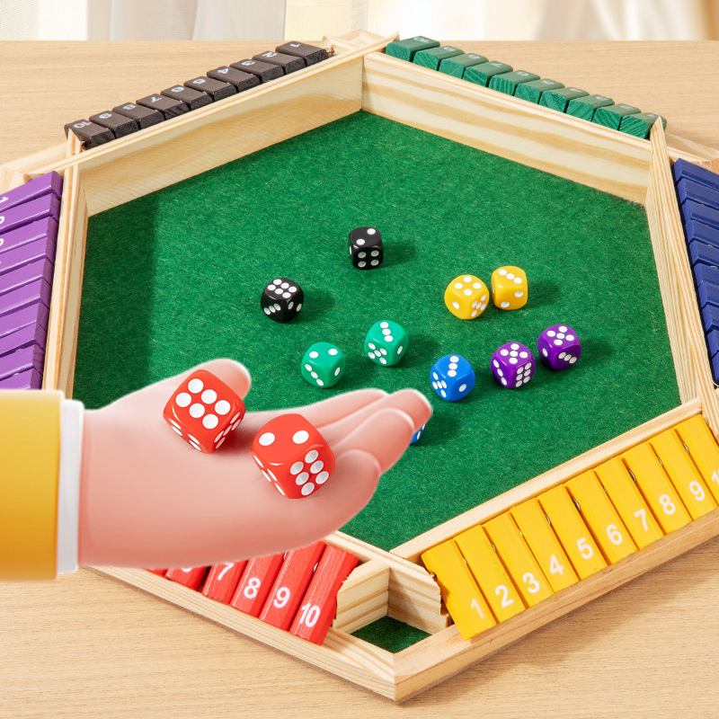 Shut The Box Würfelbrettspiel  – Board Game For 3 Players Bewertung und Preis