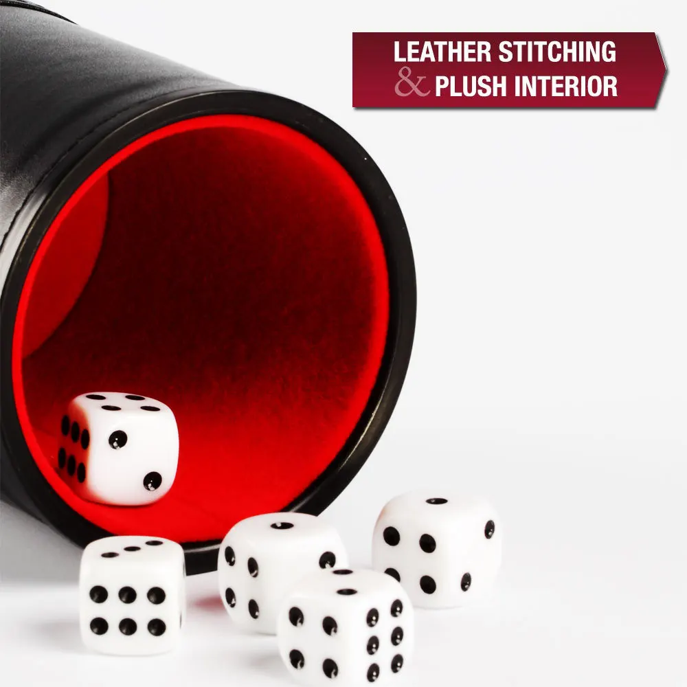 Leder-Würfelbecher mit Deckel, – Board Game Yahtzee Bewertung und Preis