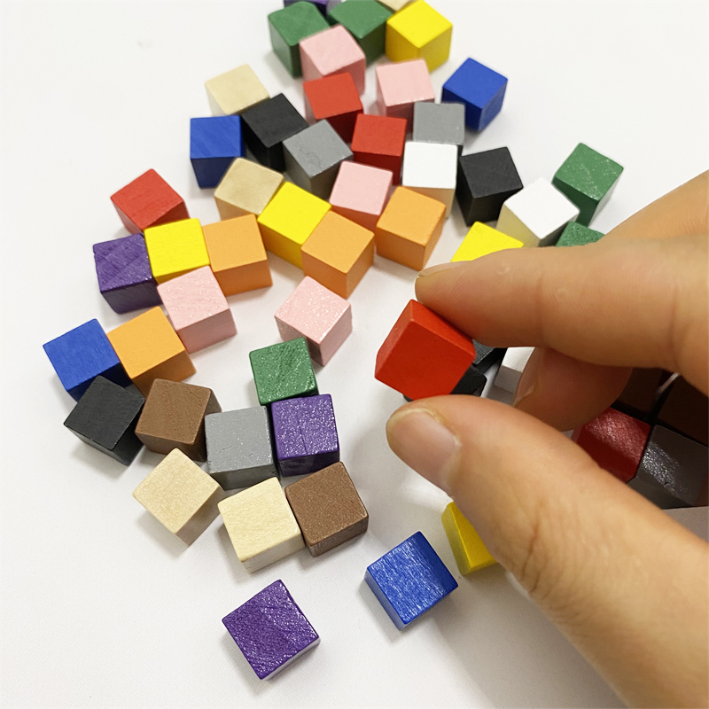 50 Teile/lose 10mm Bunte Holz  – Board Game Illustration Bewertung und Preis