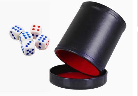 Lederwürfelbecher mit Deckel,  – Board Game Yahtzee Bewertung und Preis