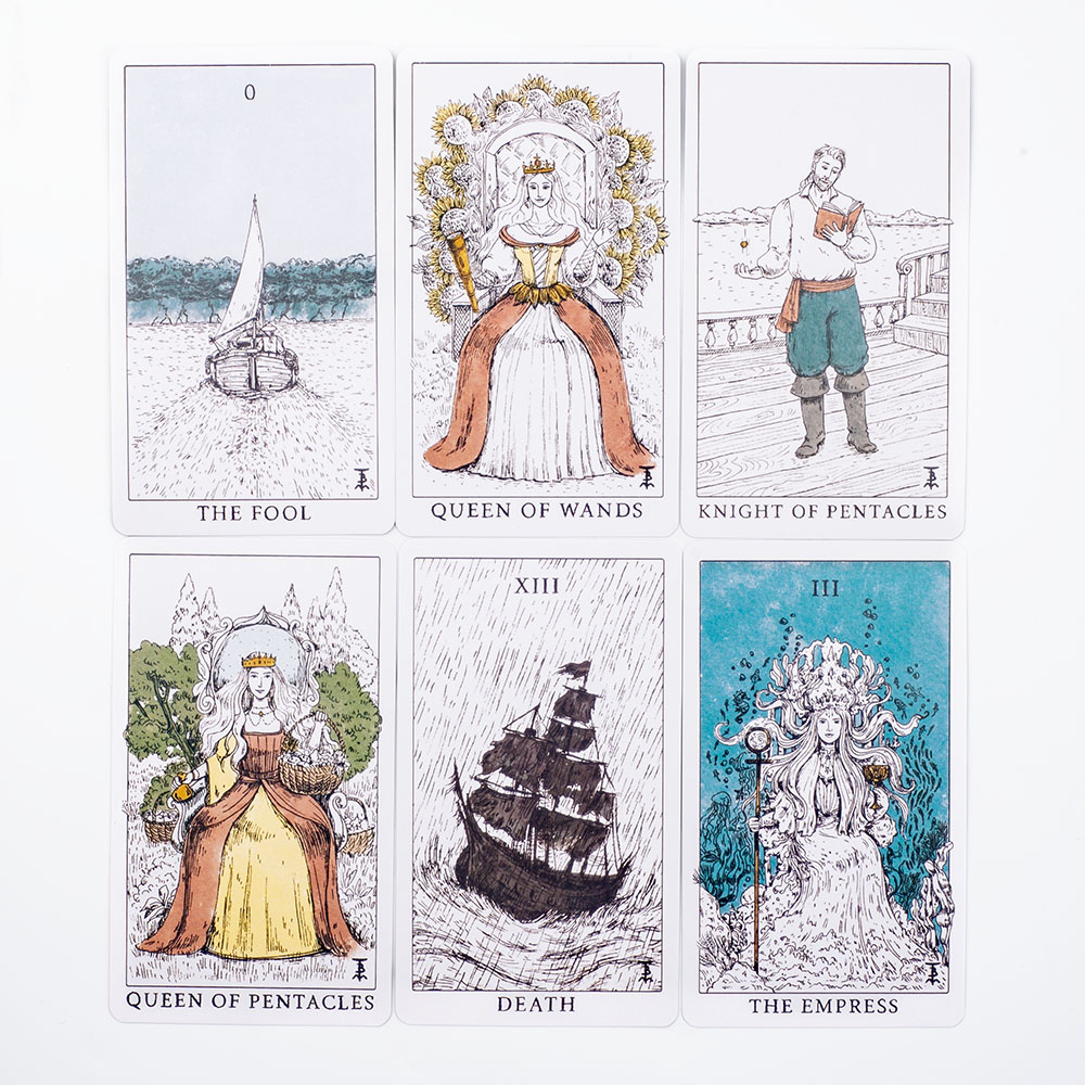 Tarot-Deck mit Ozean-Motiv, 78 – Board Game Illustration Bewertung und Preis